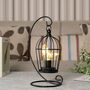 Birdcage Decorative Lamp Battery Operated Cordless, thumbnail 3 of 10