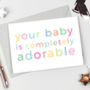 Adorable New Baby Card, thumbnail 3 of 3
