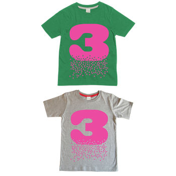 Age Number Kids T Shirt, 5 of 12