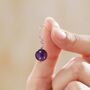 Sterling Silver Natural Amethyst Bead Hook Earrings, thumbnail 2 of 12