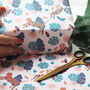 Dancing Tigers Luxury Wrapping Paper, thumbnail 4 of 5