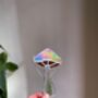 Stained Glass Iridescent Mushroom Suncatcher, thumbnail 8 of 8