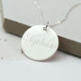 Personalised Celtic Name Disc Necklace, thumbnail 2 of 11