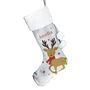 Personalised Christmas Stocking – Santa Or Reindeer Print, thumbnail 5 of 5