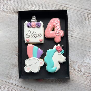 Personalised Unicorn Biscuit Gift, 3 of 5