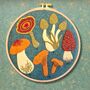 Fungi Felt Appliqué Hoop Kit, thumbnail 3 of 5