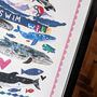 Personalised Wild Swimming Art Print, thumbnail 2 of 12