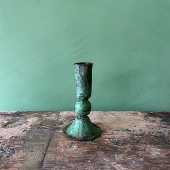 Verdigris Candle Holder, Austen, 4 of 9