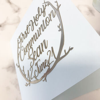 Personalised First Holy Communion Papercut Card, 5 of 12