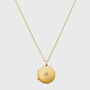 Langton Gold Plated Diamond Locket Necklace, thumbnail 4 of 5