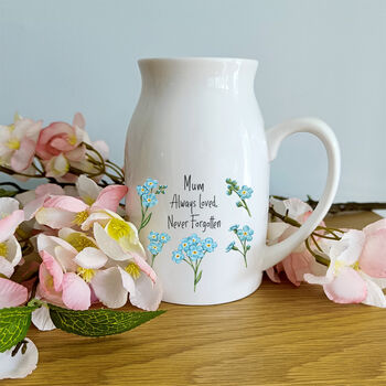 Forget Me Not Memorial Flower Jug, 4 of 7