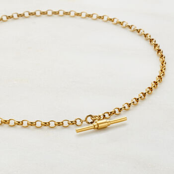 Chunky Albert T Bar Necklace, 2 of 7