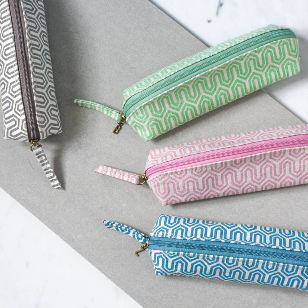 Recycled Graphic Design Personalised Pencil Case By Heart & Parcel ...