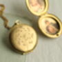 Engraved Dandelion Locket Necklace, thumbnail 9 of 10