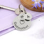 Special Godmother Gift Personalised Round Keyring, thumbnail 3 of 5