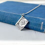 Silver Plated Book Pendant Necklace, thumbnail 3 of 10