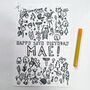 Personalised Colour It In Jigsaw Birthday Card, thumbnail 5 of 5