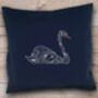 Swan Cushion Beginners Embroidery Kit, thumbnail 3 of 4