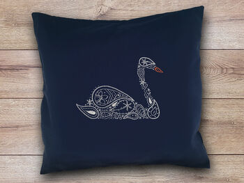 Swan Cushion Beginners Embroidery Kit, 3 of 4