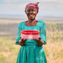 Jukumu: Red And Dusky Pink Bread Basket, thumbnail 5 of 5