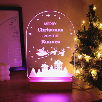 Personalised Festive LED Christmas Light, 9 of 11