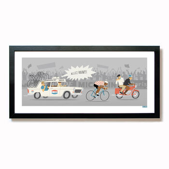 Personalised Cycling Art Print, Time Trial, 4 of 9