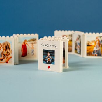 Custom Fold Out Daddy And Me Lego® Brick Mini Photo Album, 2 of 8