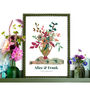 Personalised Love Bouquet Print, thumbnail 4 of 8