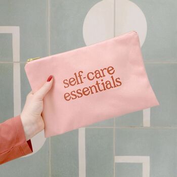 Self Care Essentials Canvas Pouch, 3 of 10