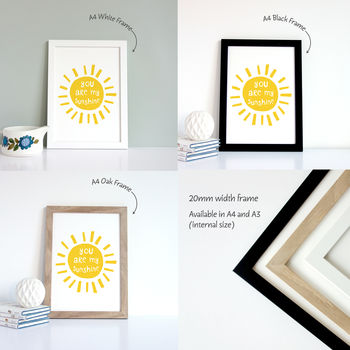 You Are My Sunshine, Typography Print, 4 of 4