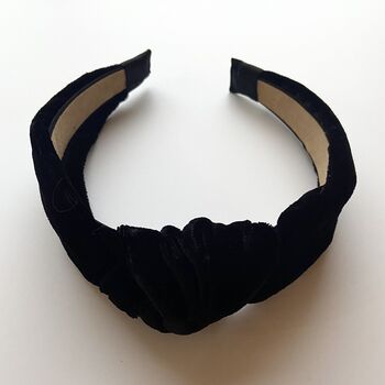 'Jessie' Velvet Knotted Headband, 4 of 5