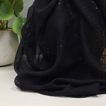 Sparkle Scarf In Black, 3 of 3