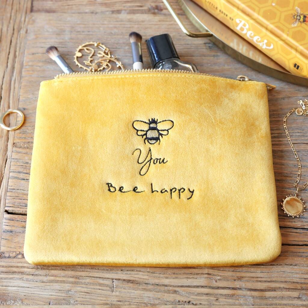 velvet bee make up bag