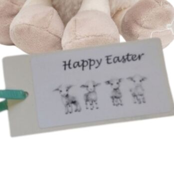 Happy Easter Day Sheep Lamb Soft Toy Set With Gift Bag, 4 of 7
