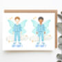 Personalised Tooth Fairy Card And Badge Blue, thumbnail 4 of 4