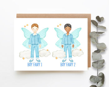 Personalised Tooth Fairy Card And Badge Blue, 4 of 4