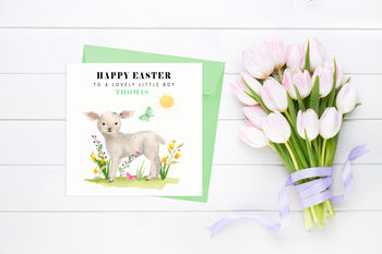 Little Lamb Easter Card, 2 of 3