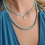 Turquoise Howlite And Apatite Throat Chakra Bracelets And Necklaces, thumbnail 1 of 6