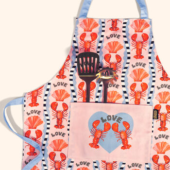 Lobster Love Adult's Apron, 3 of 4