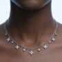 Kinmokusei 925 Sterling Silver Plated Floral Necklace, thumbnail 5 of 6