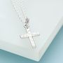Sterling Silver Cross Necklace, thumbnail 4 of 8