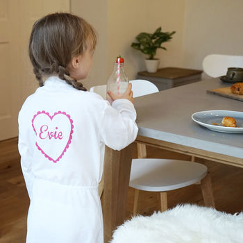 Personalised Kids Heart Dressing Gown, 2 of 7