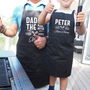 Daddy And Kid BBQ Master Personalised Matching Apron, thumbnail 2 of 2
