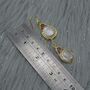 Mother Of Pearl Pink Tourmaline Silver Earrings, thumbnail 9 of 9