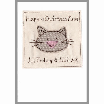 Personalised Cat Birthday Card For Her, 12 of 12
