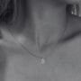 Silver Slimline Capital Initial Necklace, thumbnail 1 of 4