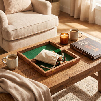 Personalised Engraved 10' Chess Board Travel Game, 5 of 5