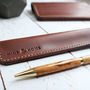 Italian Leather Pen Sleeve, thumbnail 1 of 6