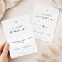 Bridesmaid Proposal Gift Will You Be My Bridesmaid Card Bracelet Gift, thumbnail 1 of 12
