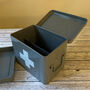 Medical Supplies Storage Tin In French Grey, thumbnail 6 of 6